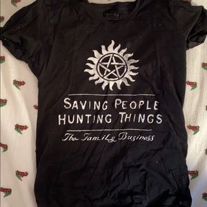 Black Small Supernatural Tee The Family Business